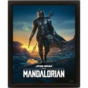Póster 3D The Mandalorian - Nightfall de Star Wars