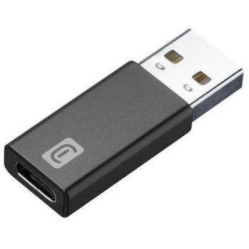 Adaptador de Coche USB-A a USB-C Negro