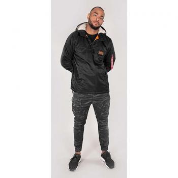 Cortavientos Anorak Alpha Industries HPO - Negro - Talla S - Hombre