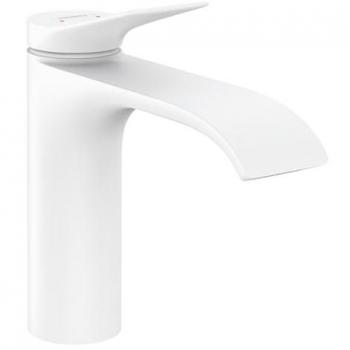 Mezclador de lavabo Hansgrohe Vivenis 110 EcoSmart sin desagüe blanco mate