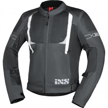 Chaqueta textil para motocicleta iXS Trigonis-Air Gris-Blanco XL