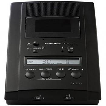 Grabadora de Audio Digital Grundig Stenorette ST3221, Analógica, Incluye Fuente de Alimentación, Color Negro