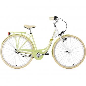 KS Cycling Belluno bicicleta de ciudad para mujer, verde claro
