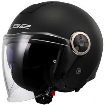 LS2 Casco Jet OF620 Classy Negro Mate Sólido