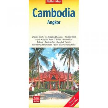 Mapa de Camboya - Angkor 1:1.500.000 - Nelles Verlag