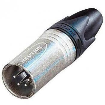 Neutrik NC4MXX 4-Pin XLR Male Connector, Nickel-Plated Audio Plug