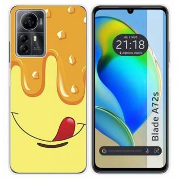 Funda de Silicona para Zte Blade A72s con diseño de Helado Vainilla y Dibujos