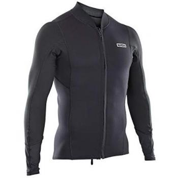 Ion Neo Zip Longsleeve Lycra negro 2/1 mm, camiseta de manga larga para hombre, color negro, con cremallera