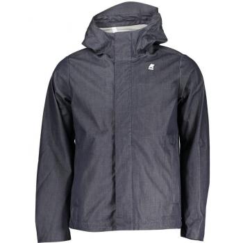 Chaqueta Deportiva con Capucha K-Way Jacquel Denim 3L para Hombre, Color Azul, Talla XXL