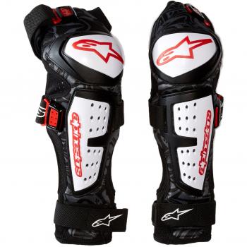 Alpinestars Men's Moab Knee/Shin Guard, Black/White, Large/X-Large