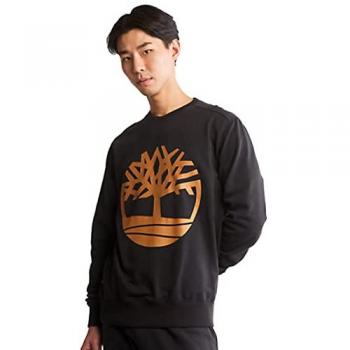 Timberland Core Tree Logo Crew Neck Sweatshirt - Black - Male - Size: S