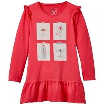 NAME IT ELINA MINI LS TUNIC 115 - Blusa para niña, color pink - rose