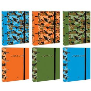 Carpeta de anillas Mariola Carpeblock con recambio 100h y 6 diseños surtidos de camuflaje