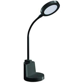 Lámpara de escritorio LED 7W con interruptor táctil y portalápices - Negro