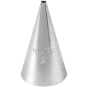 Wilton Boquilla para decoración, diseño de Redonda cardada, Plateado, Centimeters