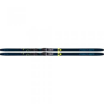 Set de Esquí de Fondo Fischer Cruiser EF Unisex Azul L con Fijaciones BDG Control Step