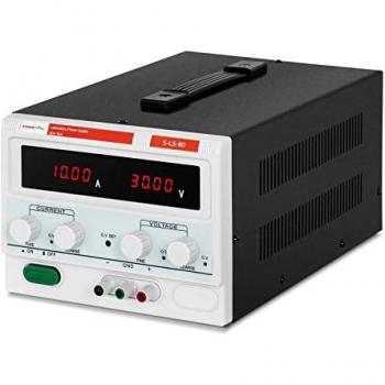 Fuente de alimentación regulable para laboratorio - 0-30 V - 0-10 A DC - 300 W