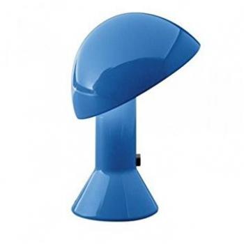 Lámpara de mesa Martinelli Luce Elmetto en polipropileno azul, 28 cm