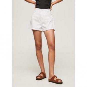 Pantalon Corto Pepe Jeans Reese Floral Blanco con Estampado de Flores