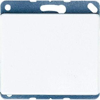 Jung sl500 - Placa ciega anillo metálico blanco alpino