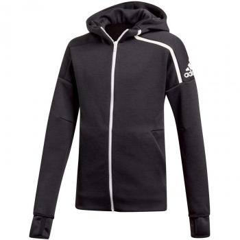 Adidas niña zne 3 con Capucha Chaqueta con Capucha de, Niñas, DJ1374, Zne Htr/Black/White, 164