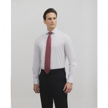 Camisa de vestir raya media azul celeste para Hombre