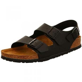 Birkenstock Milano Black Leather Sandals