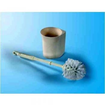 Escobilla WC Fiamma Toilet Brush Pro blanca con soporte, diseño ergonómico, cerdas resistentes y fácil de limpiar
