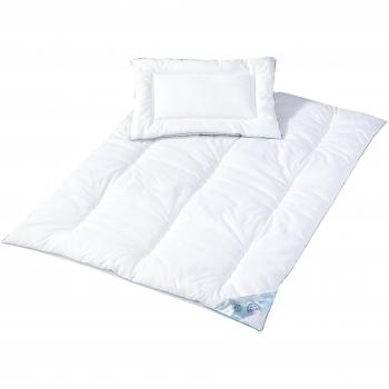 Juego de cama infantil acolchado Hygiena, 2 piezas, incluye edredón 100x135 cm y almohada 40x60 cm, lavable a 95°C, apto para alérgicos