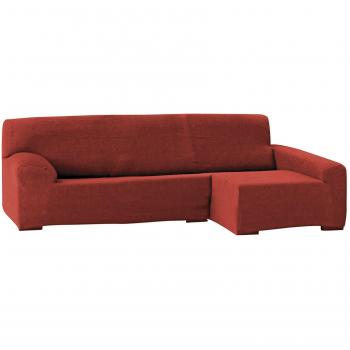 Eysa Funda Chaise Longue bielástica, Acrílico/poliéster, Caldera, 240 cm
