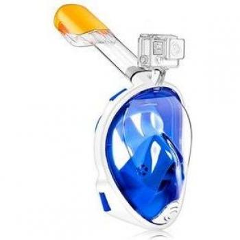 Máscara de snorkel con tubo y soporte para cámara talla L/XL
