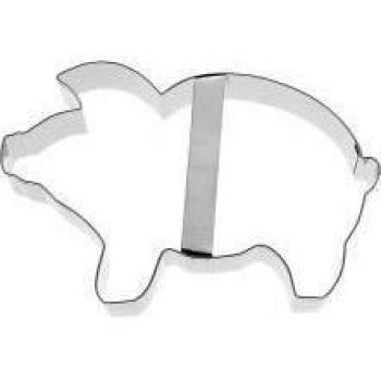RBV Birkmann Birkmann 1010714110 Galletas forma Cerdo de la suerte 7,9 cm, plástico, Gris, 5 x 3 x 2 cm