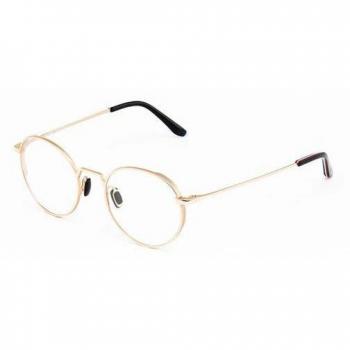 Vuarnet VL1903 Men's Eyeglasses with Clip-On, Gold Frame, Size 49, Blue Light Block Available