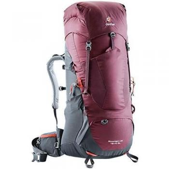 Deuter Aircontact Lite 45 + 10 SL Mochila, Unisex Adulto, Rojo