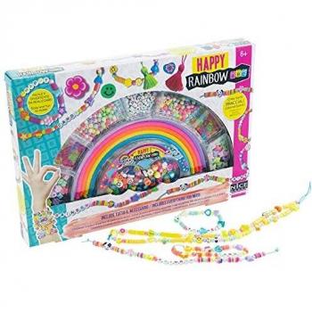 Conjunto de Abalorios para Crear Pulseras Arcoiris ABC