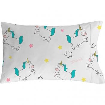 Funda de almohada de algodón Unicornios Mr. Wonderful