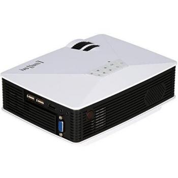 ivolum LED Proyector HBP-1000 - resolución 800 x 480 píxeles - 1200 lúmenes - HDMI,USB,VGA - Entradas compuestas + Control Remoto IR