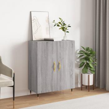 Aparador de madera de ingeniería gris Sonoma 69,5x34x90 cm Mueble de Almacenaje de Salón Buffet para salón Armario Auxiliar Armario de Almacenamiento Vidaxl