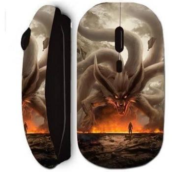 Ratón inalámbrico Maniacase Naruto Kurama Negro con receptor USB