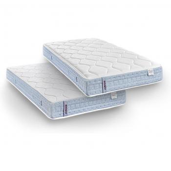 Pack 2 colchones infantil-juvenil de muelles ensacados 21+18cm Morgan Relax