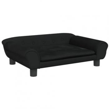 Sofá para niños de terciopelo negro 70x45x26 cm Vidaxl Negro