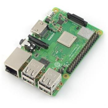 Raspberry Pi 3 Modelo B+ Placa Base con WiFi Doble Banda, Bluetooth, 1GB RAM y Procesador de 1.4GHz