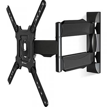 Soporte de Pared ONKRON M4-B para TV de 32-65, Giro -90º/+90º, hasta 35Kg, VESA 400x400 mm, Negro