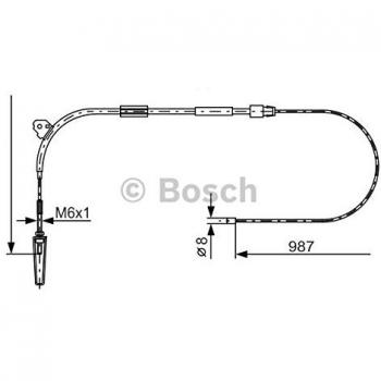 Cable de freno de mano BOSCH 1 987 477 960