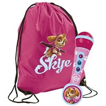 PAW PATROL- Micrófono y Mochila Cuerdas de Skye