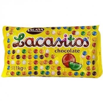 Lacasitos - Chocolate - Gracera de chocolate con leche recubierta con azúcar coloreado - 1 kg