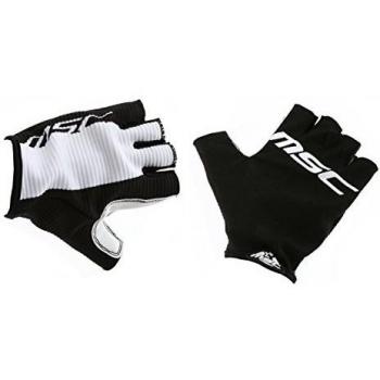 MSC Bikes XCGLVSHRTSBKWH Guantes Dedos Cortos, Negro, S