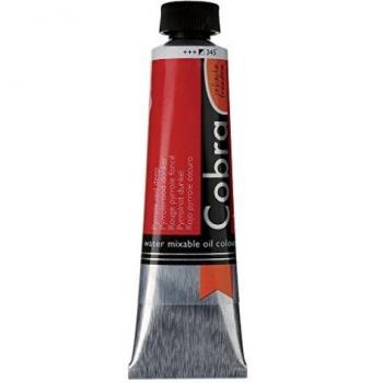 Canson Cobra - Tubo de 150 ml, color aceite mezclable al agua, color rojo