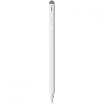 Lápiz óptico activo 2 en 1 para iPad con tapa pasiva universal, duración de batería 11 horas, color blanco