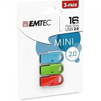 Emtec USB 2.0 D250 Mini Pack 3 16GB